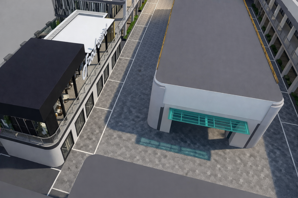 Artist's impression of Beyond Mall commercial spaces